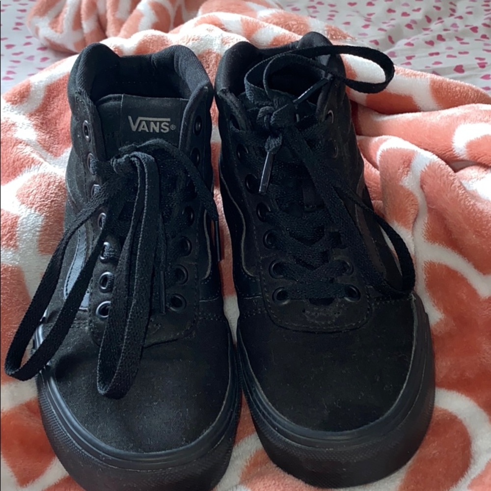 Vans high tops all black